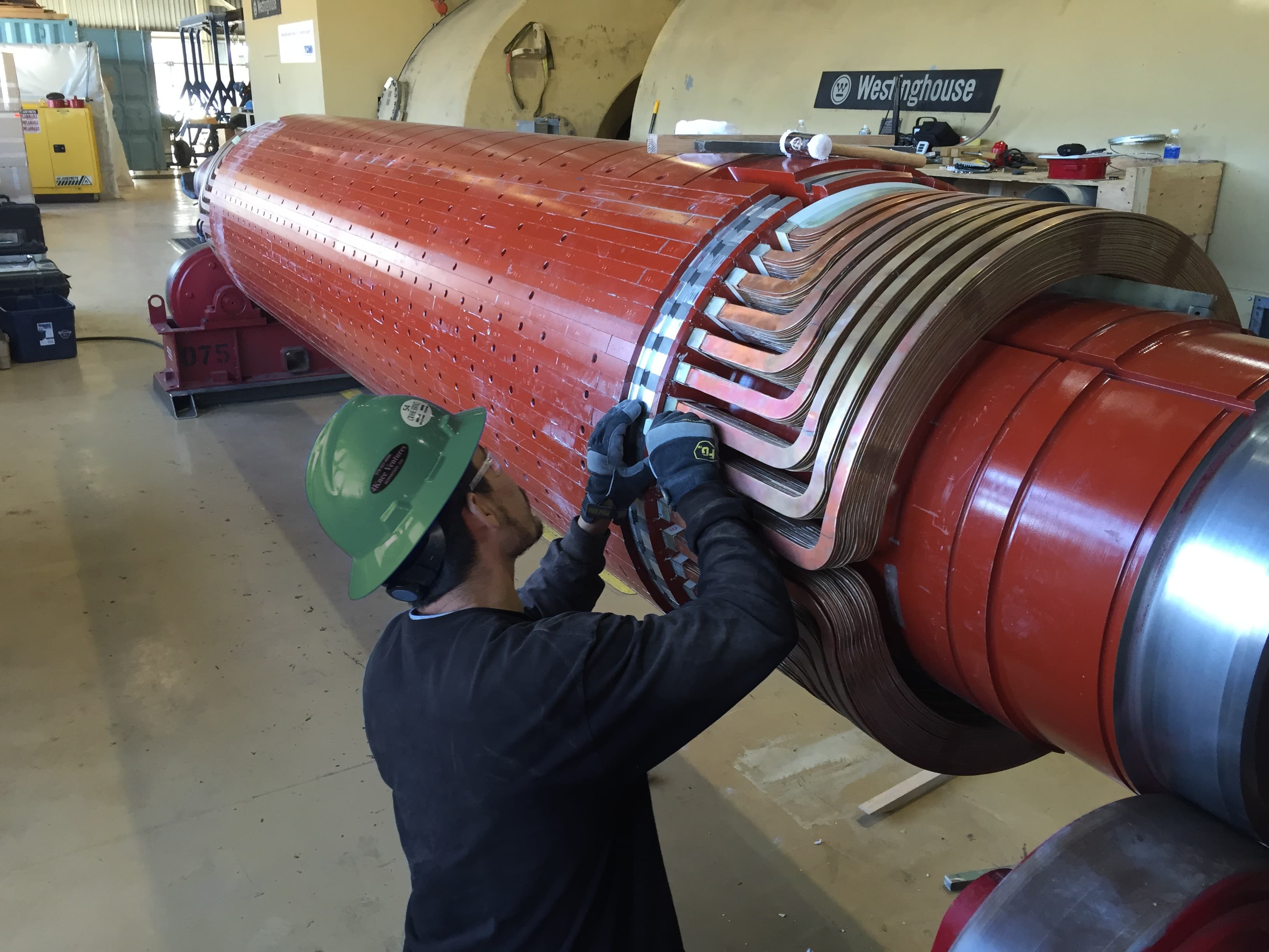 Rotor Rewinding Block